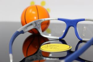 gafas de baloncesto graduadas azules