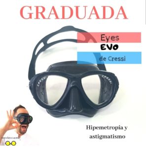 Gafas Eyes Evo de Cressi graduada