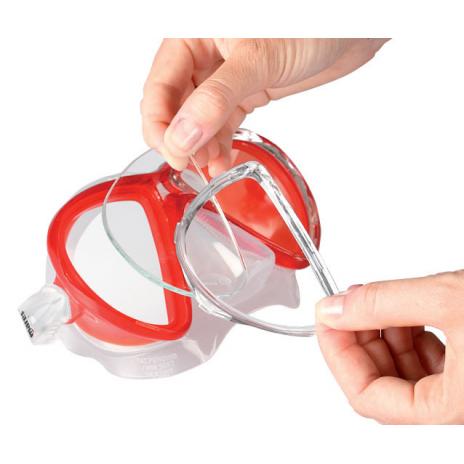 lentes prefabricadas de buceo