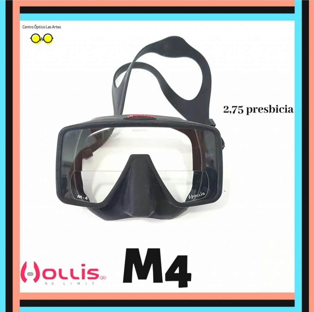 máscaras de submarinismo graduadas hollis m4