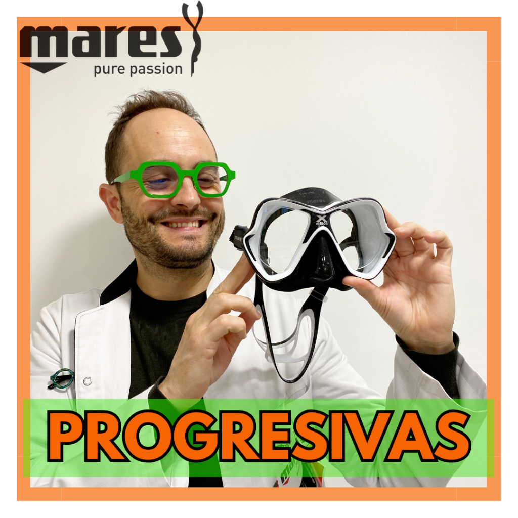 gafas mares progresivas negras y blancas