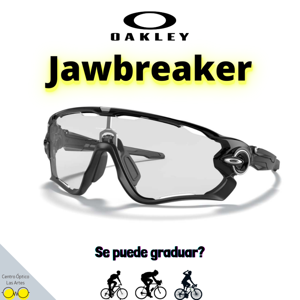 oakley jawbreaker negra con lente fotocromatica
